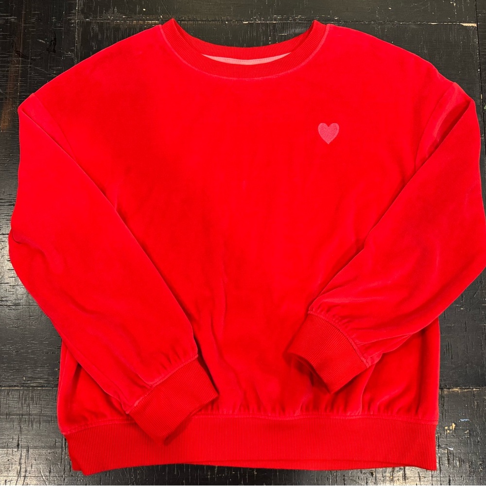 Cat & Jack Red Kids Sweater with Heart